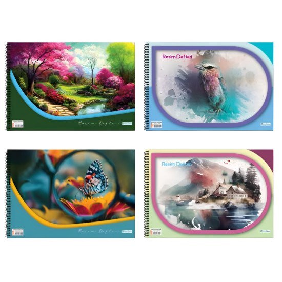 SPİRALLİ RESİM DEFTERİ 24X34 30 YAPRAK