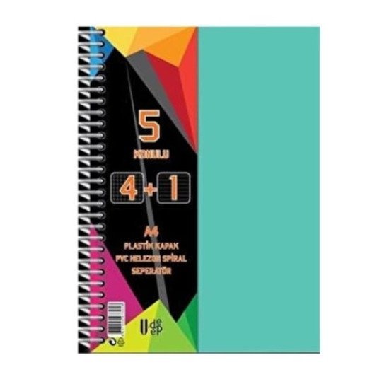 STAR P.P KAPAK A-4 AYRAÇLI 4+1 125 YAPRAK STAR P.P KAPAK A-4 AYRAÇLI 4+1 125 YAPRAK