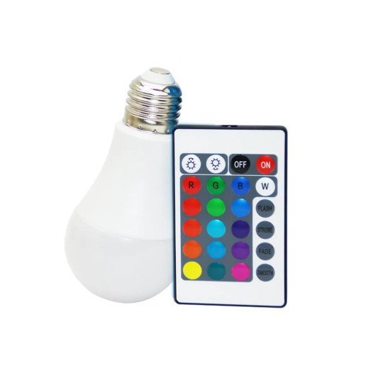 9W RGB AMPÜL UZAKTAN KUMANDALI(100) 9W RGB AMPÜL UZAKTAN KUMANDALI(100)