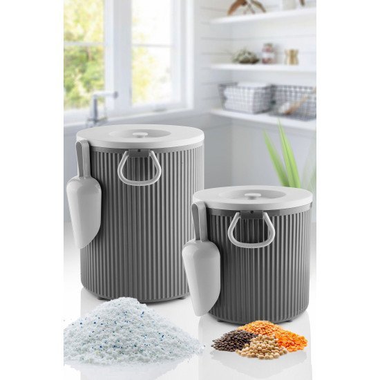 YUVARLAK 5 LT DETERJAN KUTUSU KÜREKLİ YUVARLAK 5 LT DETERJAN KUTUSU KÜREKLİ