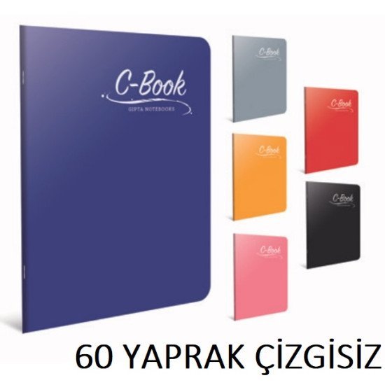 C BOOK TEL DİKİŞ PP KPK. ÇİZGİSİZ DEF. 60 YAPRAK C BOOK TEL DİKİŞ PP KPK. ÇİZGİSİZ DEF. 60 YAPRAK
