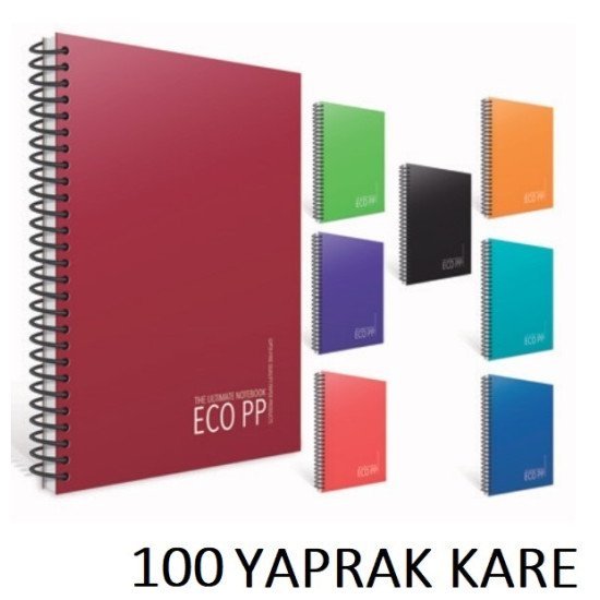 EKO SPİRALLİ PP KPK. A4 KARE DEF. 100 YAPRAK EKO SPİRALLİ PP KPK. A4 KARE DEF. 100 YAPRAK
