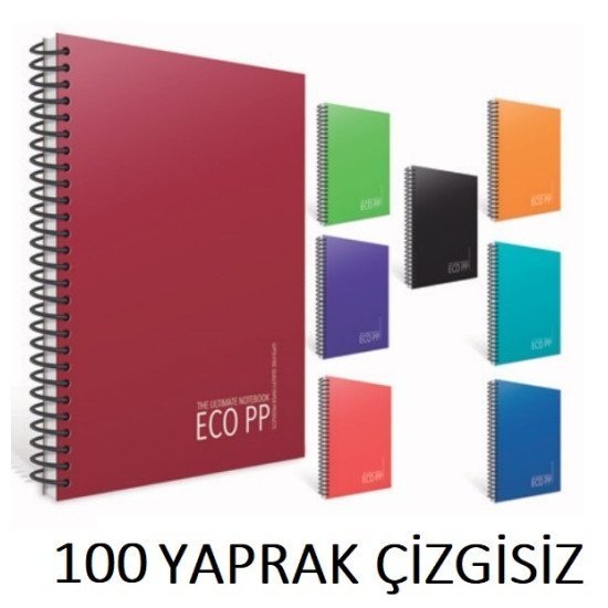 EKO SPİRALLİ PP KPK. ÇİZGİSİZ A4 DEF. 100 YAPRAK EKO SPİRALLİ PP KPK. ÇİZGİSİZ A4 DEF. 100 YAPRAK