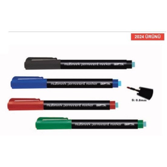 PERMANENT MARKER ASETAT KALEMİ (S) 4 RENK SET PERMANENT MARKER ASETAT KALEMİ (S) 4 RENK SET