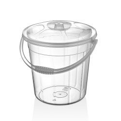 10 Lt Petek Su Kovası Şeffaf