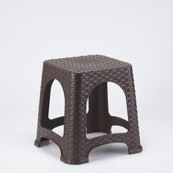 Küçük Hasır Tabure (Siyah)