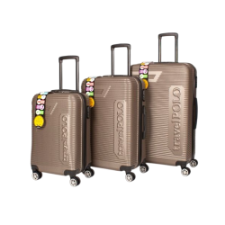 Abs Plastik Valiz Füme 3'Lü