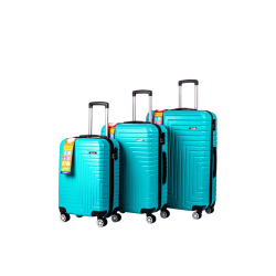 Abs Plastik Valiz Turkuaz 3'Lü