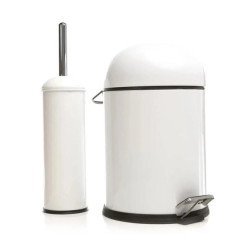 2’Li Bon Kapak Banyo Seti Krem (5 Lt Bon Kapak Çöp Kovası+Bon Kapak Wc Fırçalık)