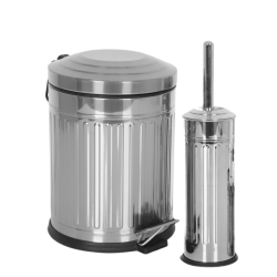 2’Li Vıntage Banyo Seti (Mikro 3 Pedallı Çöp Kovası+Mikro 1 Wc Fırçalık) 2’Li Vıntage Banyo Seti (Mikro 3 Pedallı Çöp Kovası+Mikro 1 Wc Fırçalık)