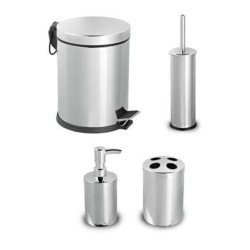 4'Lü Banyo Seti (5 Lt Pedallı Çöp Kovası-Mikro 1 Wc Fırçalık-Sıvı Sabunluk-Diş Fıçalık) 4'Lü Banyo Seti (5 Lt Pedallı Çöp Kovası-Mikro 1 Wc Fırçalık-Sıvı Sabunluk-Diş Fıçalık)