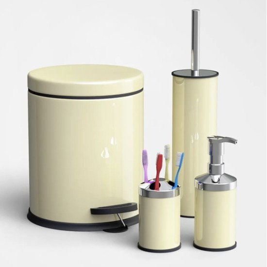 4LÜ BANYO SETİ KREM (5 LT PEDALLI ÇÖP KOVASI+SIVI SABUNLUK+DİŞ FIRÇALIK+WC FIRÇALIK) - Türkiyenin Toptan Tedarikçisi 4LÜ BANYO SETİ KREM (5 LT PEDALLI ÇÖP KOVASI+SIVI SABUNLUK+DİŞ FIRÇALIK+WC FIRÇALIK) - Toptan fiyatına