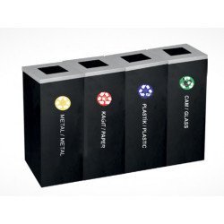 4’Lü Geri Dönüşüm Çöp Kovası (Dkp Klt.)