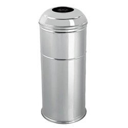 Bombe Kapak Çöp Kovası Krom (430 Klt.)