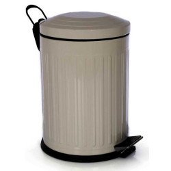 Vıntage Pedallı Çöp Kovası Cappuccıno 5 Lt