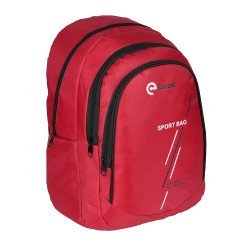 3 Gözlü Sport Sırt Çantası Kırmızı