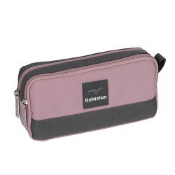 Relaxion Çift Gözlü Kalemlik Gül Kurusu-Koyu Gri Relaxion Çift Gözlü Kalemlik Gül Kurusu-Koyu Gri