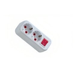 2 Li Topraklı Grup Priz Anahtarlı Klemensli 2 Li Topraklı Grup Priz Anahtarlı Klemensli