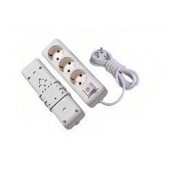 3 Lü Topraklı Grup Priz Anahtarlı 2 Mt