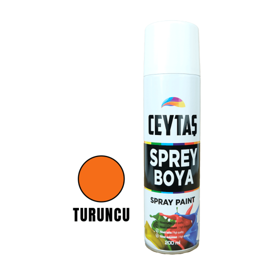 Turuncu Sprey Boya 200 ML - Türkiyenin Toptan Tedarikçisi Turuncu Sprey Boya 200 ML - Toptan fiyatına