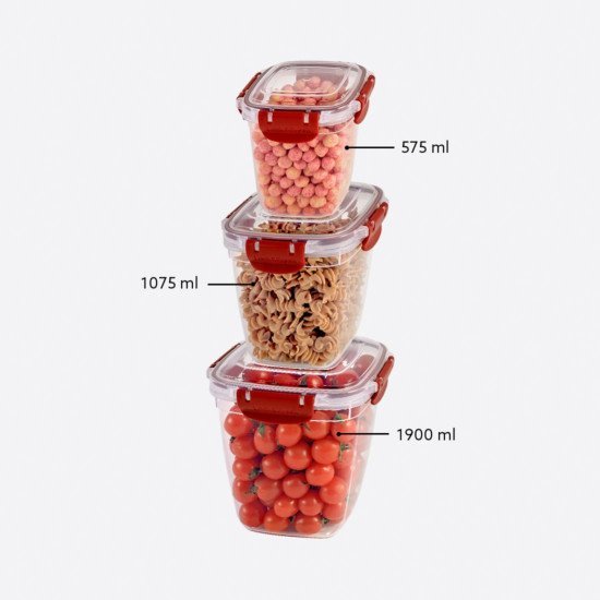 3lü Derin Master Kare Set(575,1075,1900 ml) - Türkiyenin Toptan Tedarikçisi 3lü Derin Master Kare Set(575,1075,1900 ml) - Toptan fiyatına
