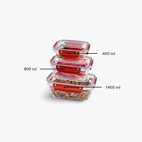 3lü Master Dikdörtgen Set(400,800,1400 ml) - Türkiyenin Toptan Tedarikçisi 3lü Master Dikdörtgen Set(400,800,1400 ml) - Toptan fiyatına