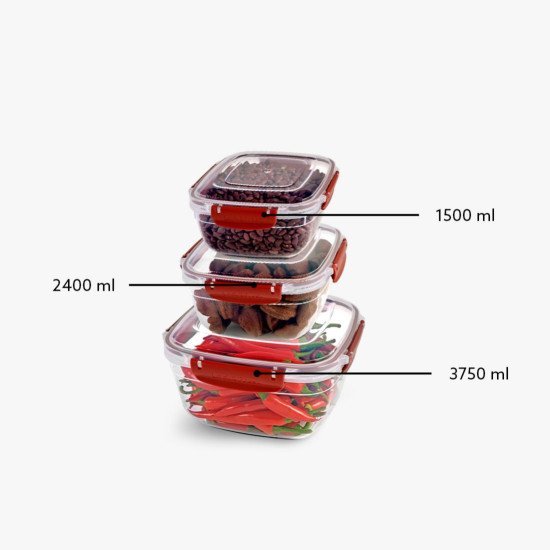 3lü Master Kare Set(1500,2400,3750 ml) - Türkiyenin Toptan Tedarikçisi 3lü Master Kare Set(1500,2400,3750 ml) - Toptan fiyatına
