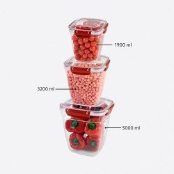 3'Lü Master Kare Set(1900,3200,5000 Ml)