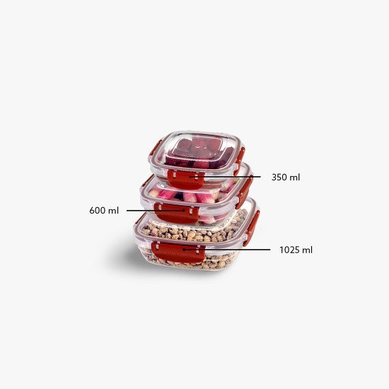 3lü Master Kare Set(350,600,1025 ml) - Türkiyenin Toptan Tedarikçisi 3lü Master Kare Set(350,600,1025 ml) - Toptan fiyatına