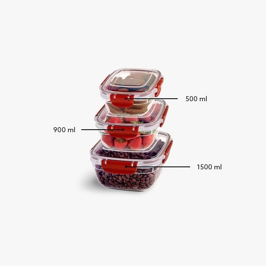 3lü Master Kare Set(500,900,1500 ml) - Türkiyenin Toptan Tedarikçisi 3lü Master Kare Set(500,900,1500 ml) - Toptan fiyatına
