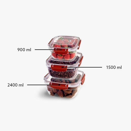3lü Master Kare Set(900,1500,2400 ml) - Türkiyenin Toptan Tedarikçisi 3lü Master Kare Set(900,1500,2400 ml) - Toptan fiyatına