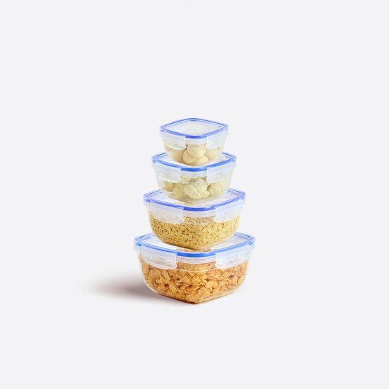 4lü Contalı Kare Set(275,500,900,1500 ml) - Türkiyenin Toptan Tedarikçisi 4lü Contalı Kare Set(275,500,900,1500 ml) - Toptan fiyatına