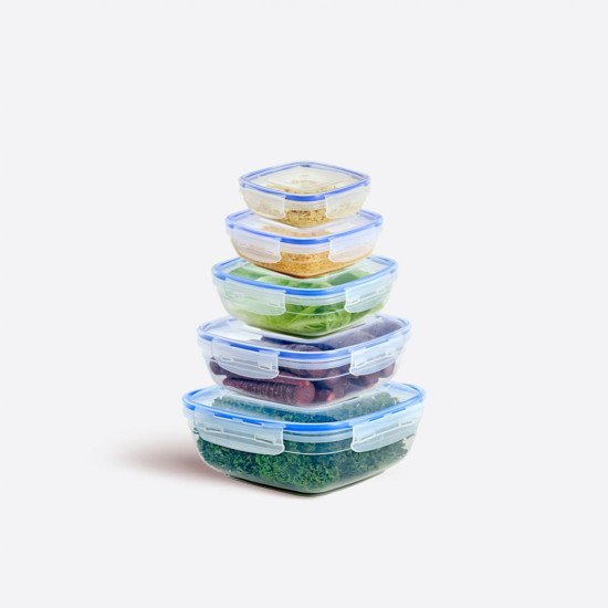 5li Contalı Kare Set(350,600,1025,1700,2700 ml) - Türkiyenin Toptan Tedarikçisi 5li Contalı Kare Set(350,600,1025,1700,2700 ml) - Toptan fiyatına
