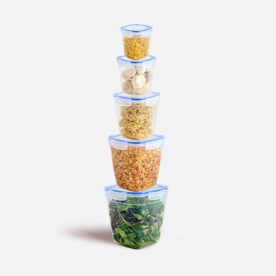 5li Contalı Kare Set(575,1075,1900,3200,5000 ml) - Toptan fiyatına