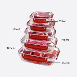 5'Li Masterdikdörtgen Set(310,565,975,1675,2725 Ml)