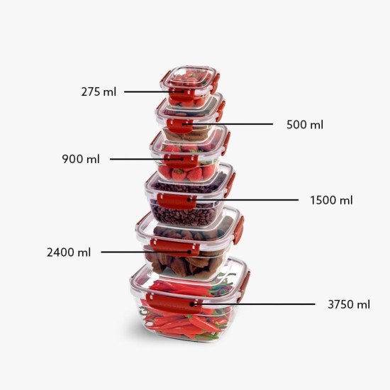 6lı Master Kare Set(275,500,900,1500,2400,3750 ml) - Türkiyenin Toptan Tedarikçisi 6lı Master Kare Set(275,500,900,1500,2400,3750 ml) - Toptan fiyatına